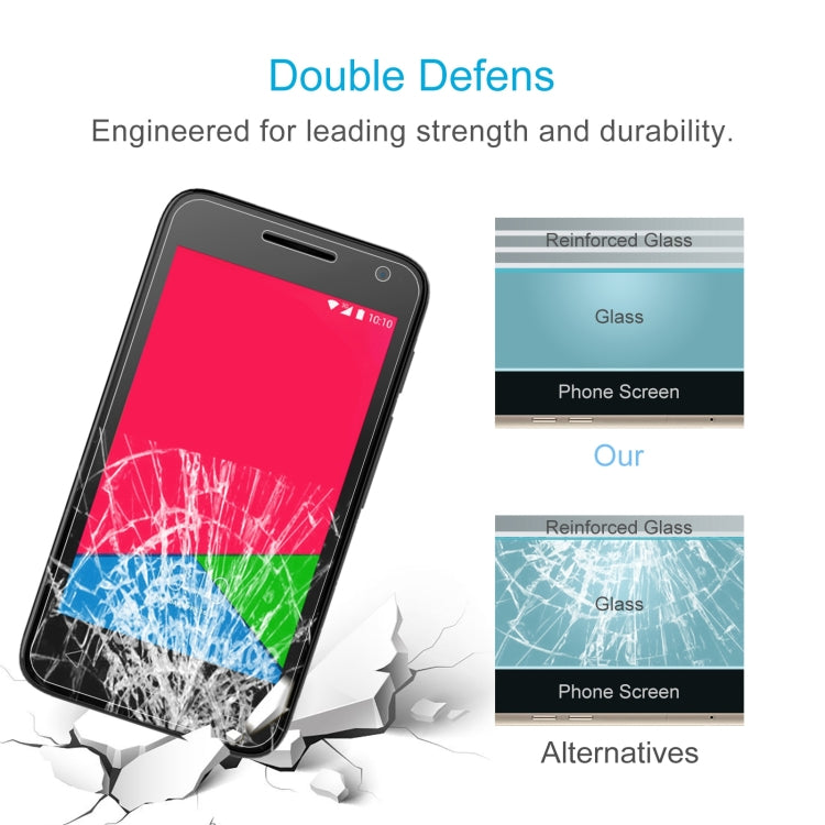 50 PCS 0.26mm 9H 2.5D Tempered Glass Film For Alcatel U3 3G
