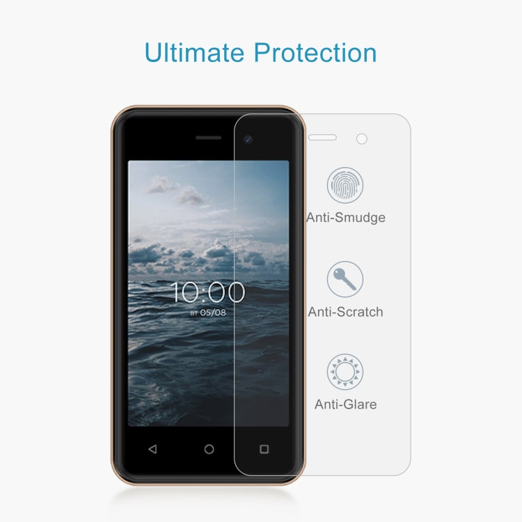 50 PCS 0.26mm 9H 2.5D Tempered Glass Film For BQ 4030G