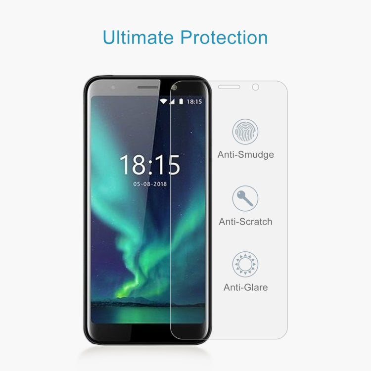 50 PCS 0.26mm 9H 2.5D Tempered Glass Film For BQ 5512G