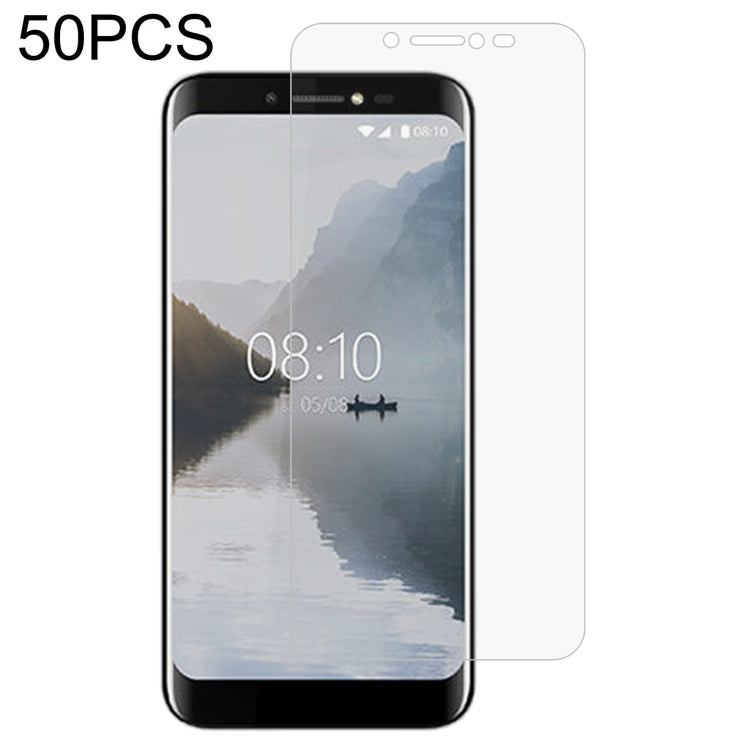 50 PCS 0.26mm 9H 2.5D Tempered Glass Film For BQ 5514
