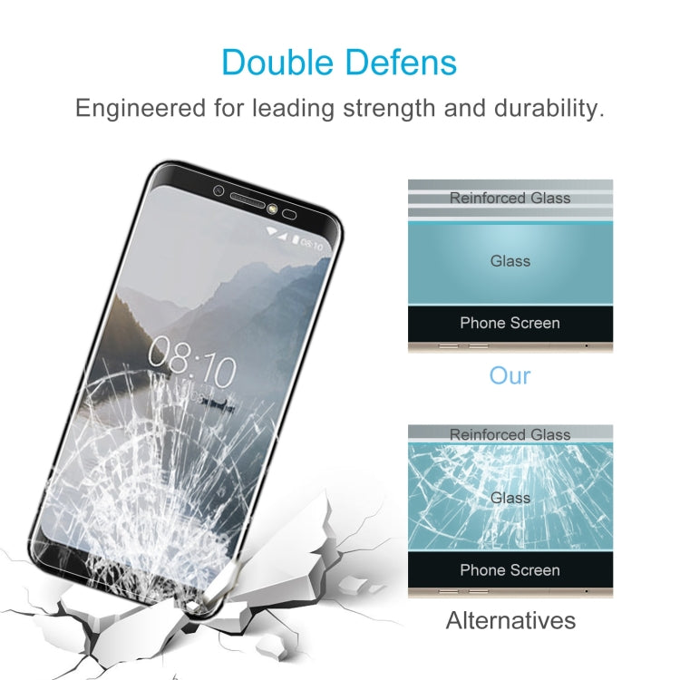 50 PCS 0.26mm 9H 2.5D Tempered Glass Film For BQ 5514