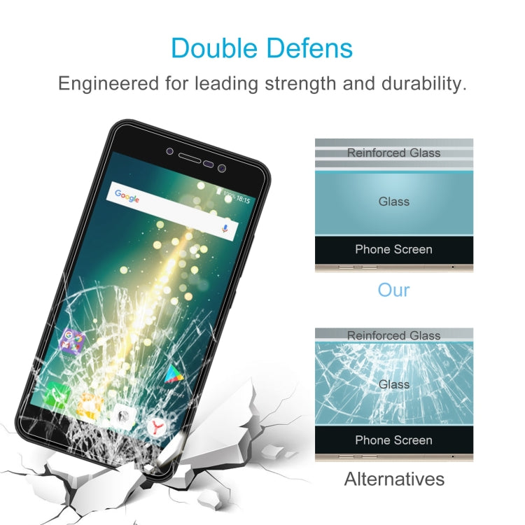 50 PCS 0.26mm 9H 2.5D Tempered Glass Film For BQ 5591