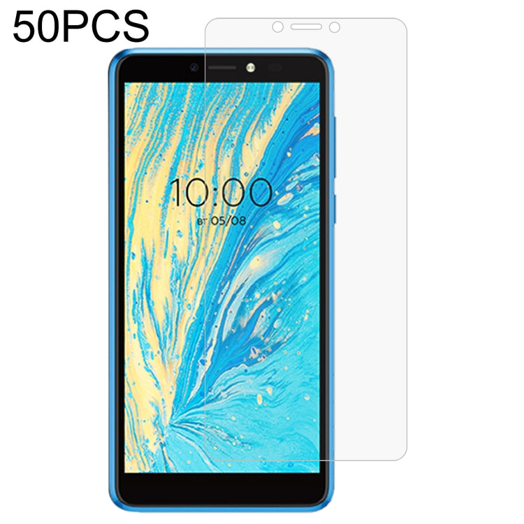 50 PCS 0.26mm 9H 2.5D Tempered Glass Film For BQ 5740G
