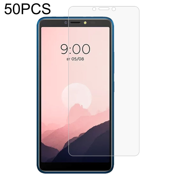 50 PCS 0.26mm 9H 2.5D Tempered Glass Film For BQ 6030L
