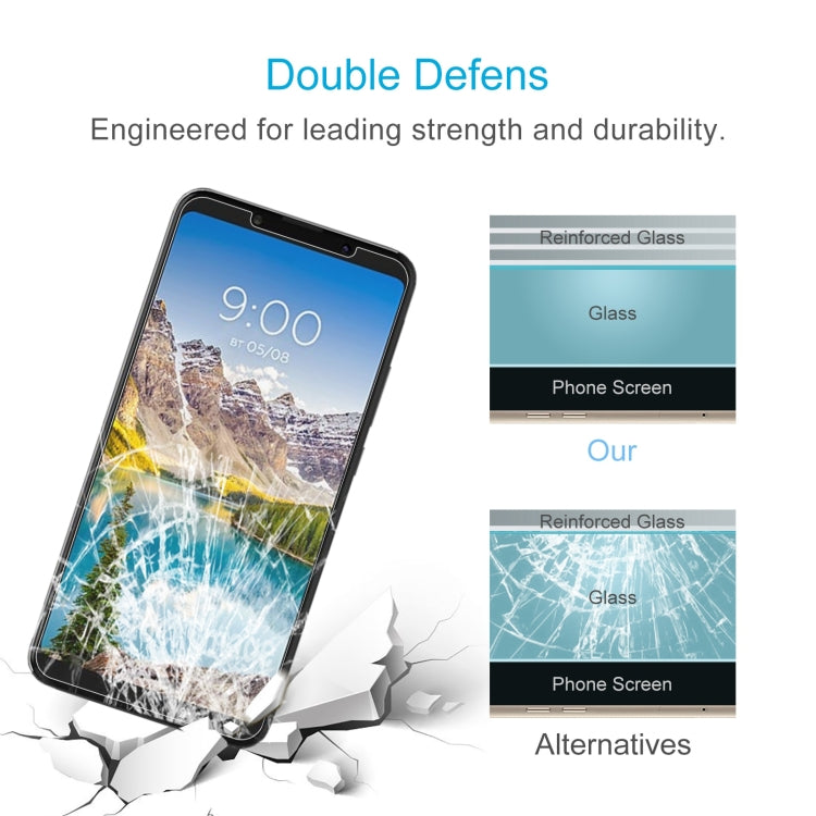 50 PCS 0.26mm 9H 2.5D Tempered Glass Film For BQ 6035L Strike Power Max