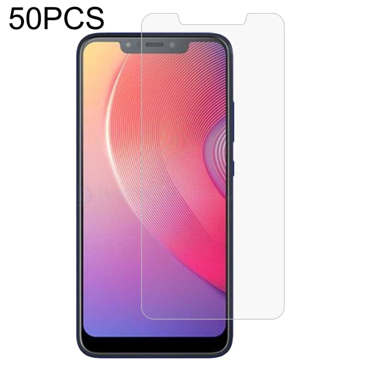 50 PCS 0.26mm 9H 2.5D Tempered Glass Film For Infinix Hot 6X