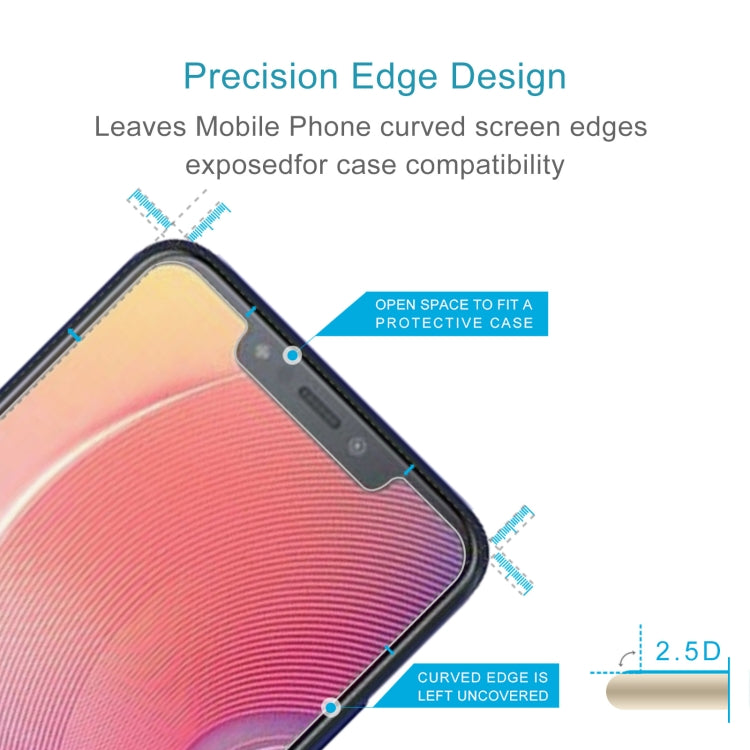 50 PCS 0.26mm 9H 2.5D Tempered Glass Film For Infinix Hot 6X