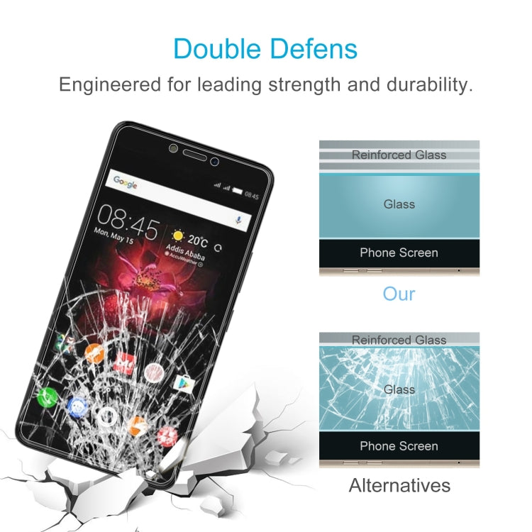 50 PCS 0.26mm 9H 2.5D Tempered Glass Film For Infinix Note 4