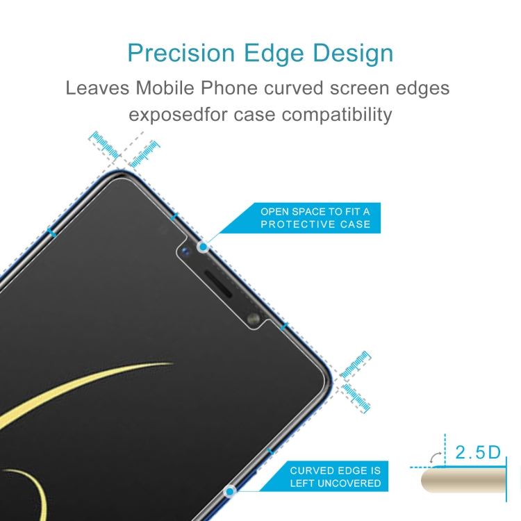 50 PCS 0.26mm 9H 2.5D Tempered Glass Film For Infinix Note 6