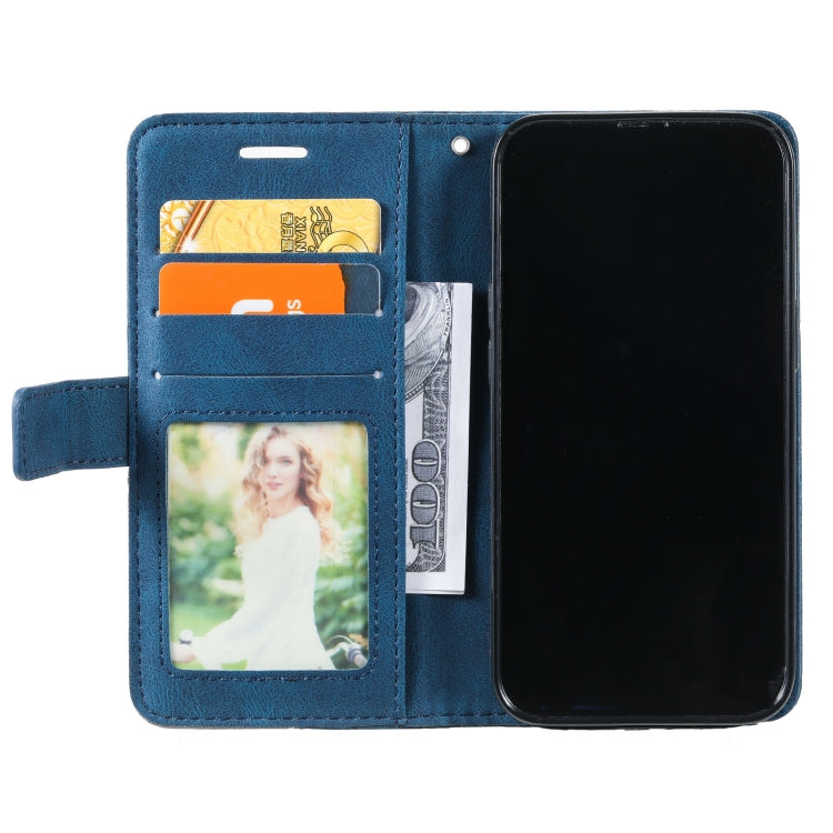 For iPhone 13 Pro Max Skin Feel Splicing Horizontal Flip Leather Phone Case