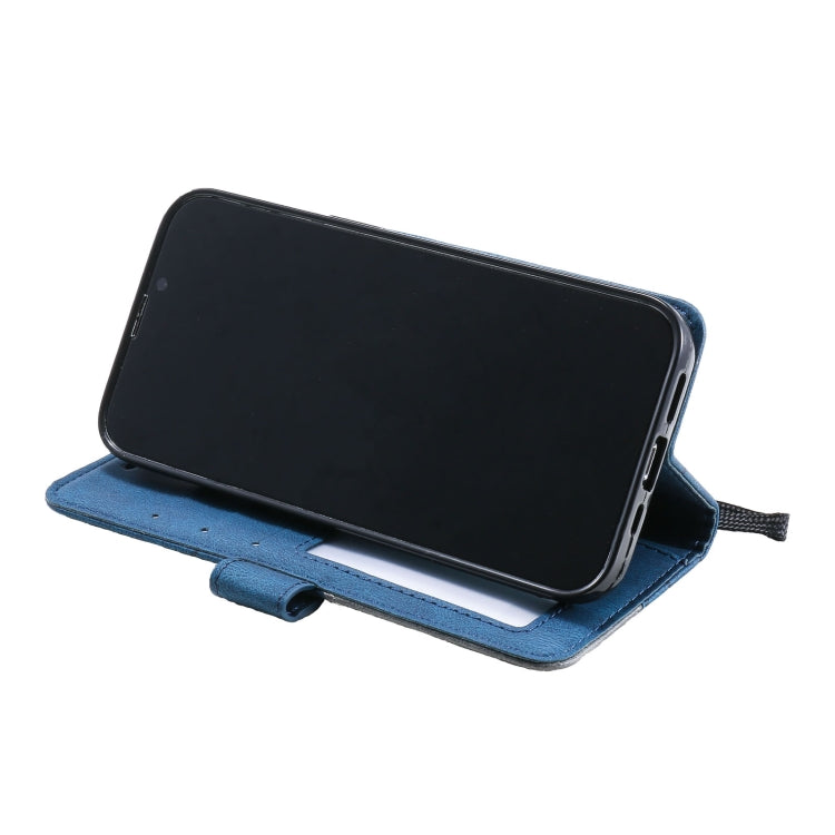 For iPhone 13 Pro Max Skin Feel Splicing Horizontal Flip Leather Phone Case