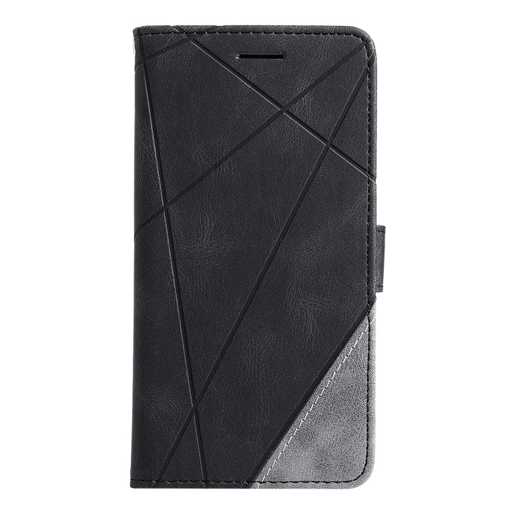 For iPhone 13 Pro Max Skin Feel Splicing Horizontal Flip Leather Phone Case