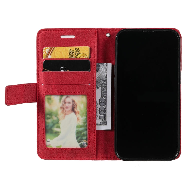 For iPhone 13 Pro Skin Feel Splicing Horizontal Flip Leather Phone Case