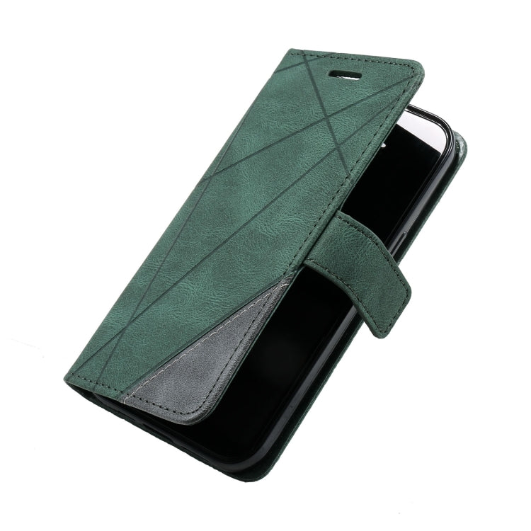 For iPhone 13 Pro Skin Feel Splicing Horizontal Flip Leather Phone Case
