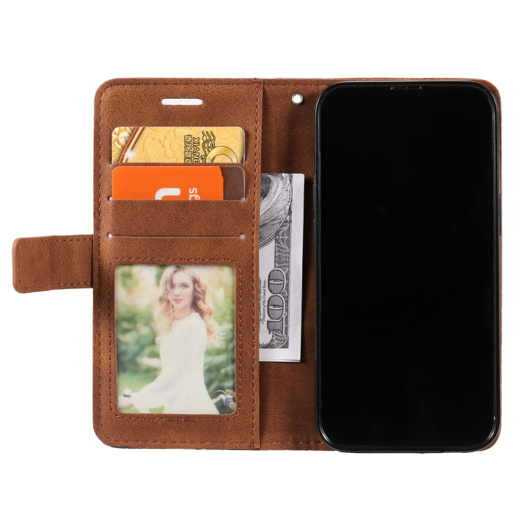 For iPhone 13 Pro Skin Feel Splicing Horizontal Flip Leather Phone Case