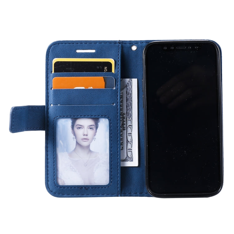 For iPhone 13 Skin Feel Splicing Horizontal Flip Leather Phone Case