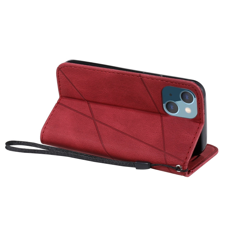 For iPhone 13 Skin Feel Splicing Horizontal Flip Leather Phone Case