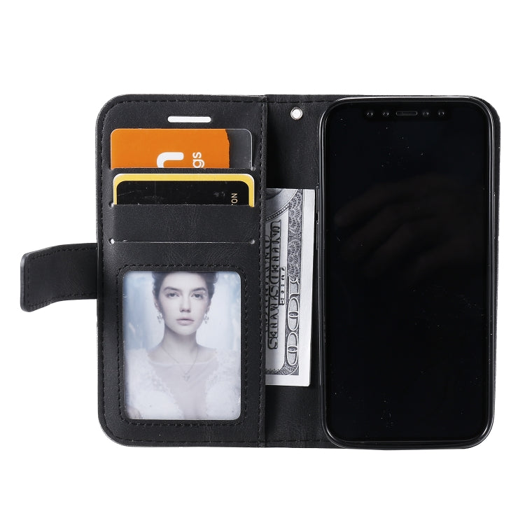 For iPhone 13 Skin Feel Splicing Horizontal Flip Leather Phone Case