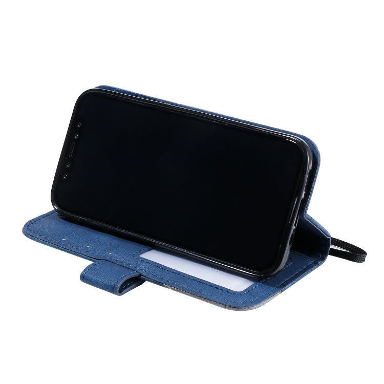 For iPhone 13 mini Skin Feel Splicing Horizontal Flip Leather Phone Case