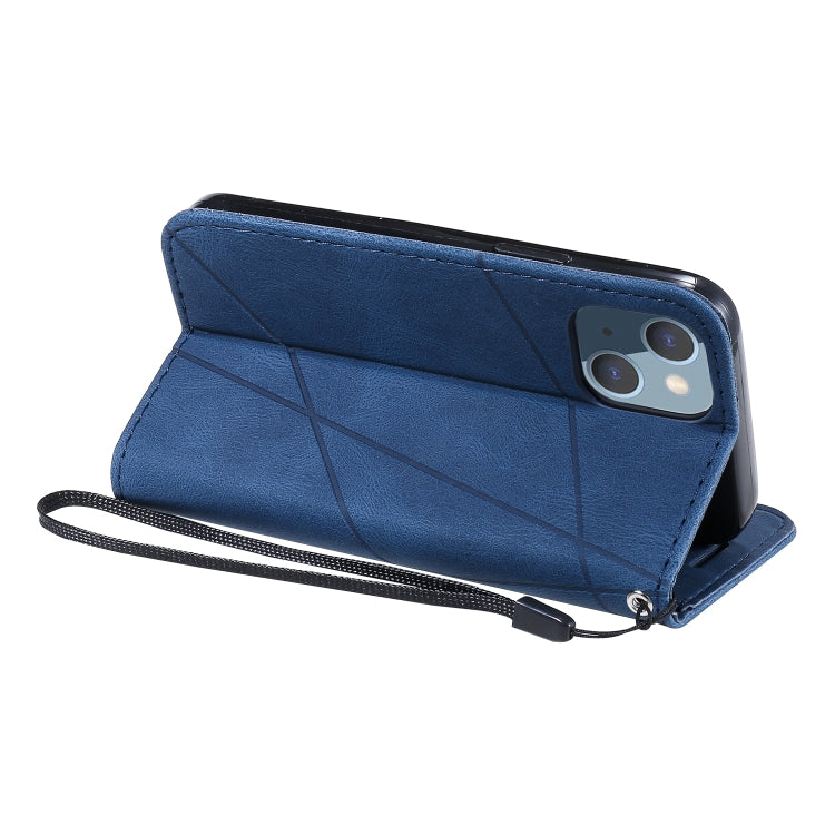 For iPhone 13 mini Skin Feel Splicing Horizontal Flip Leather Phone Case