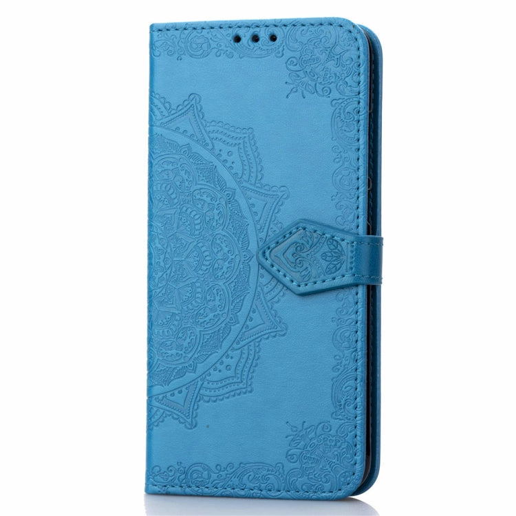 For Vivo V9 Embossed Mandala Pattern PC + TPU Horizontal Flip Leather Case with Holder & Card Slots