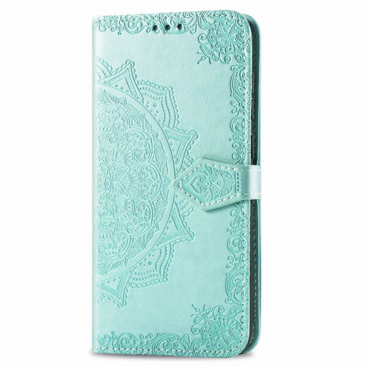 For Vivo V15  Embossed Mandala Pattern PC + TPU Horizontal Flip Leather Case with Holder & Card Slots