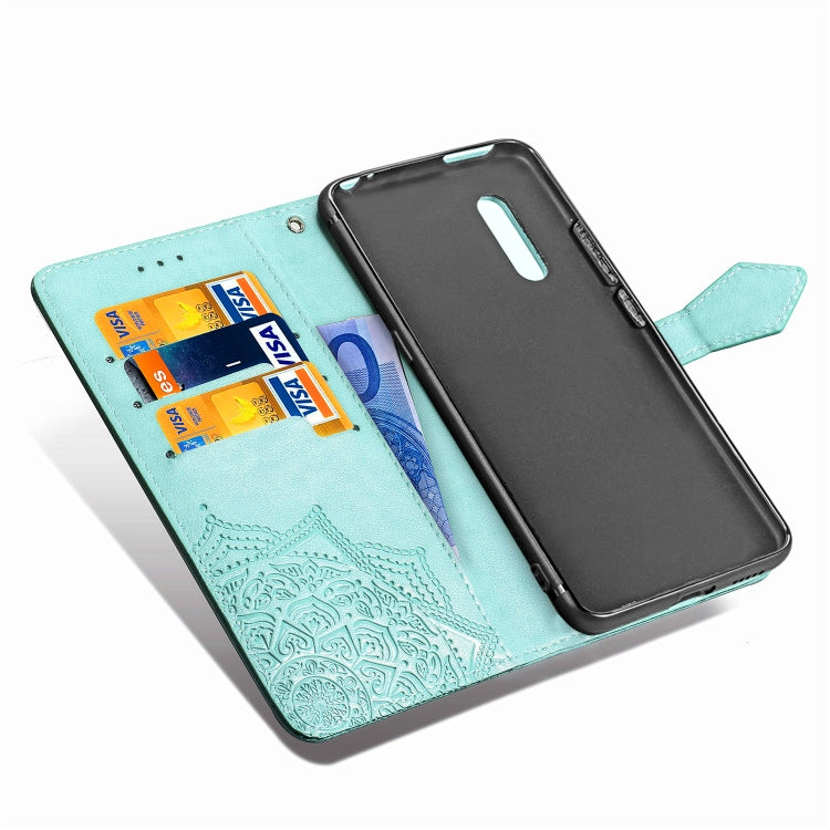 For Vivo X27 Embossed Mandala Pattern PC + TPU Horizontal Flip Leather Case with Holder & Card Slots