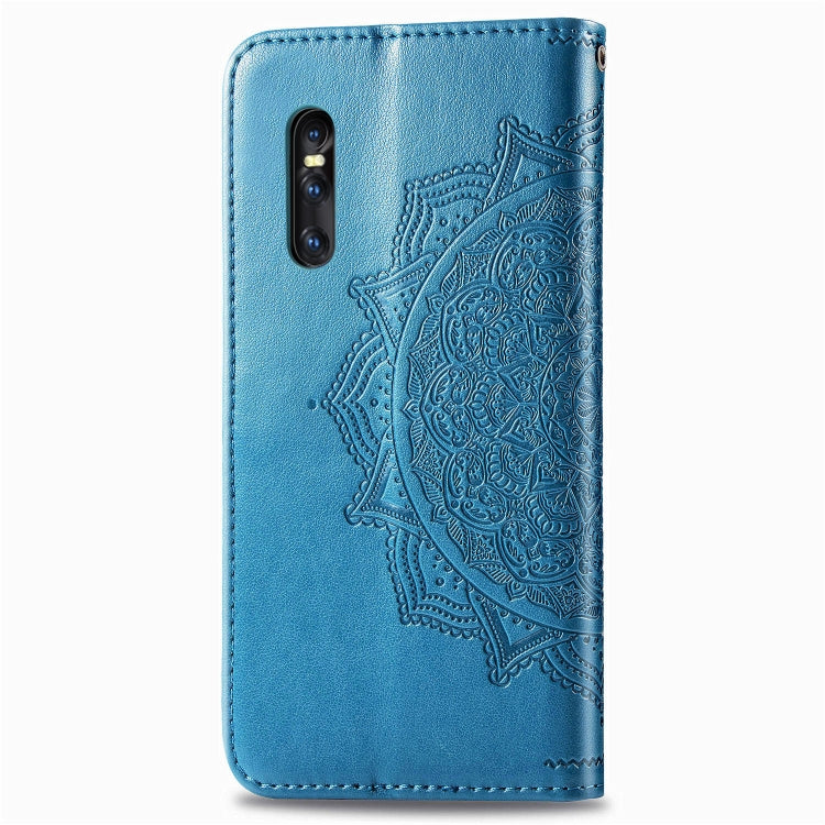 For Vivo X27 Embossed Mandala Pattern PC + TPU Horizontal Flip Leather Case with Holder & Card Slots