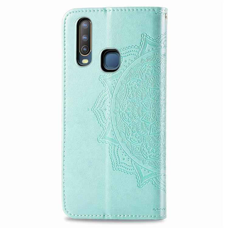 For Vivo Y3 Embossed Mandala Pattern PC + TPU Horizontal Flip Leather Case with Holder & Card Slots