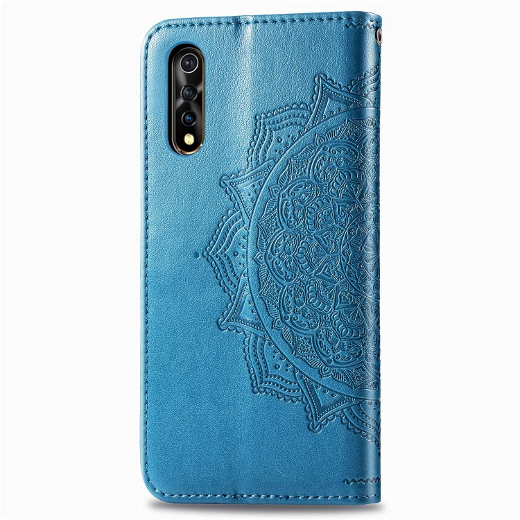 For Vivo Y7S Embossed Mandala Pattern PC + TPU Horizontal Flip Leather Case with Holder & Card Slots