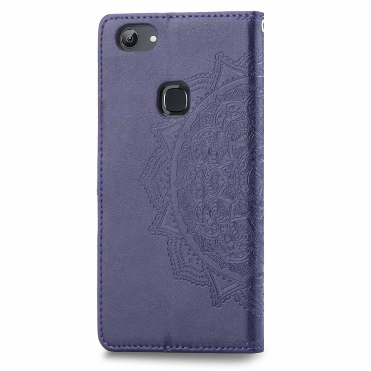 For Vivo Y83 Embossed Mandala Pattern PC + TPU Horizontal Flip Leather Case with Holder & Card Slots