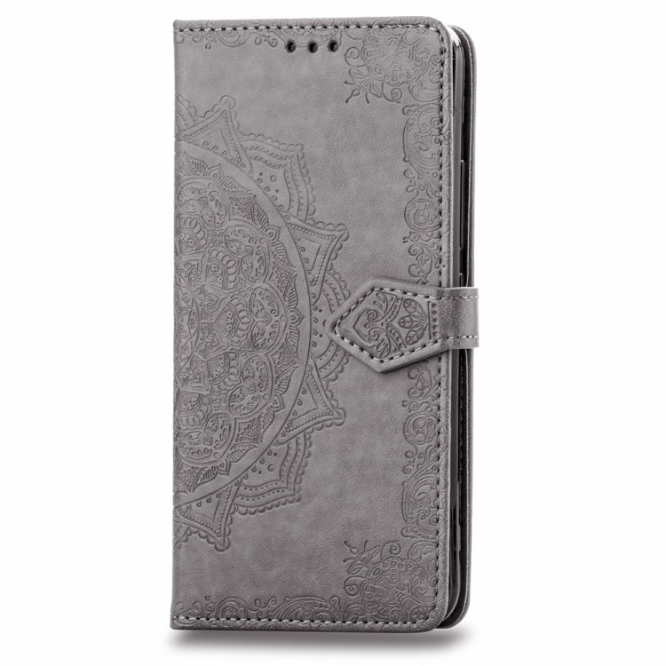 For Vivo Y83 Embossed Mandala Pattern PC + TPU Horizontal Flip Leather Case with Holder & Card Slots