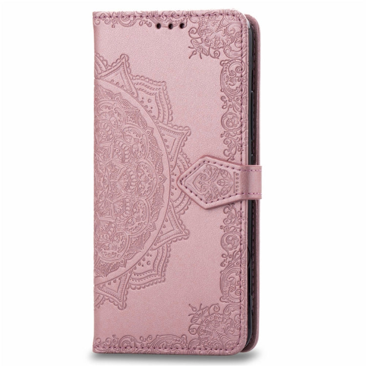 For Vivo Y83 Embossed Mandala Pattern PC + TPU Horizontal Flip Leather Case with Holder & Card Slots