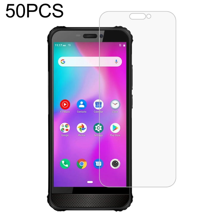 50 PCS 0.26mm 9H 2.5D Tempered Glass Film For AGM A10