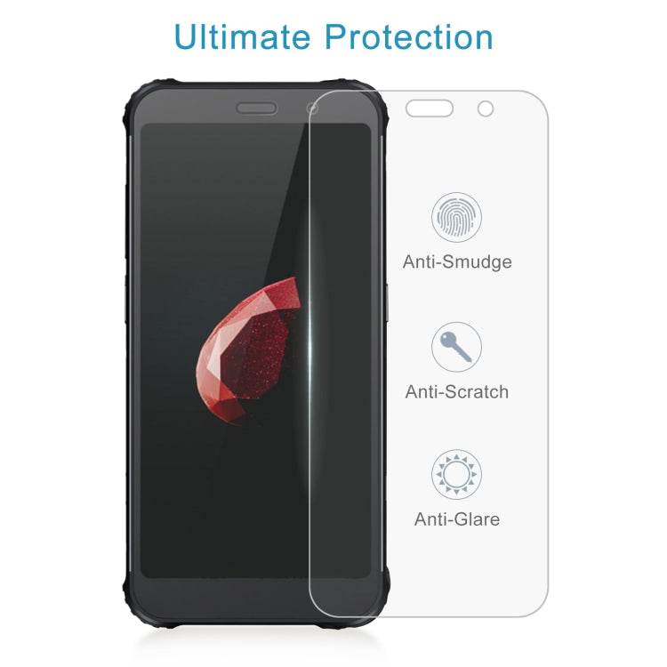 50 PCS 0.26mm 9H 2.5D Tempered Glass Film For AGM X3