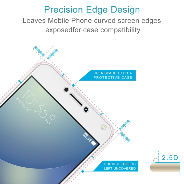 50 PCS 0.26mm 9H 2.5D Tempered Glass Film For Asus Zenfone 4 Max Pro ZC554KL