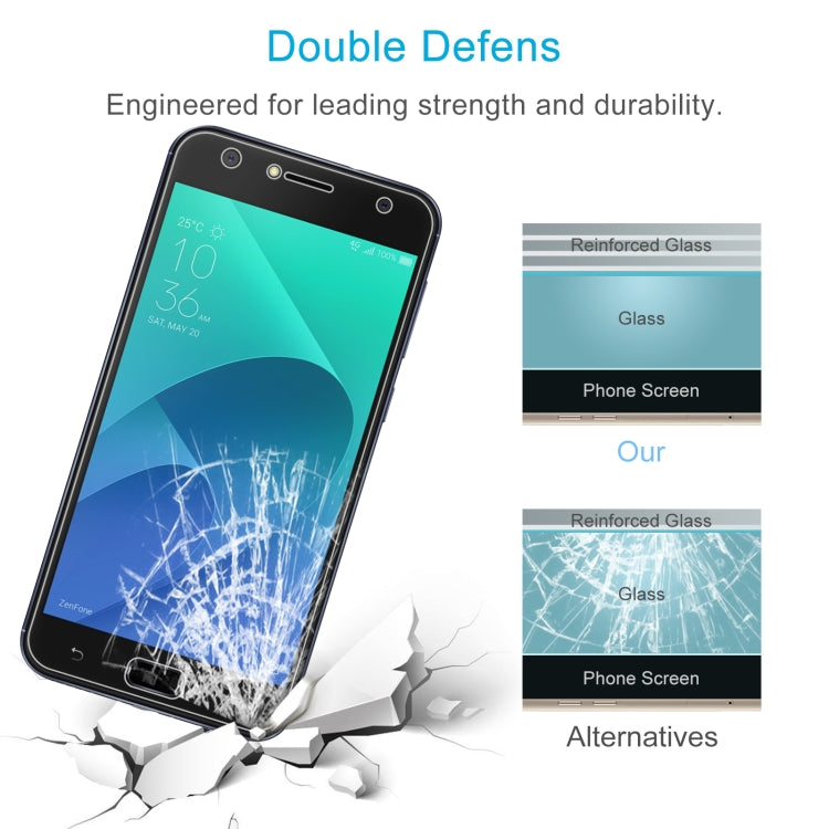 50 PCS 0.26mm 9H 2.5D Tempered Glass Film For Asus ZenFone 4 Selfie ZD553KL