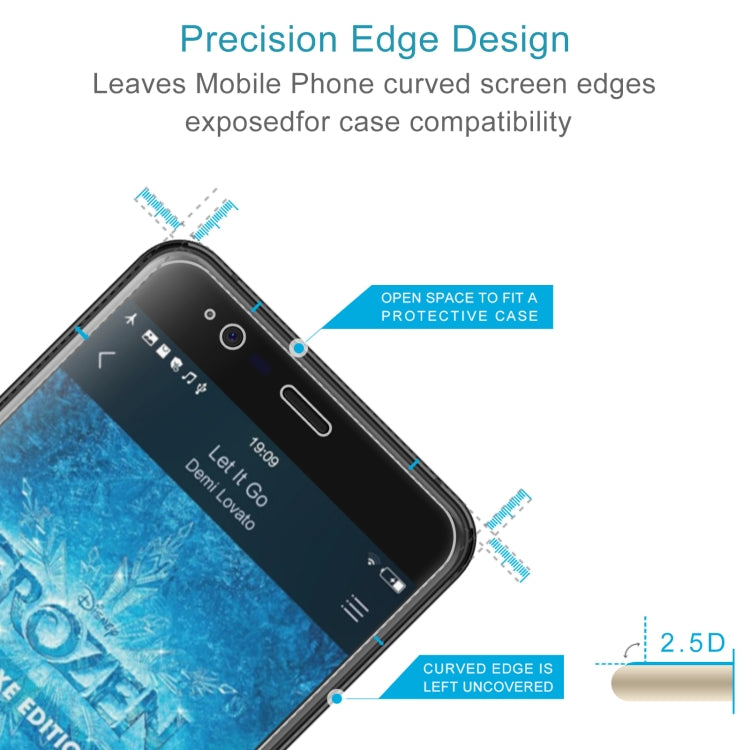 50 PCS 0.26mm 9H 2.5D Tempered Glass Film For Blackview P6000