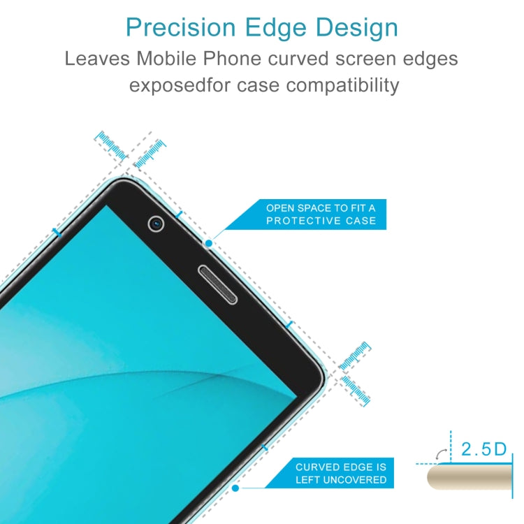 50 PCS 0.26mm 9H 2.5D Tempered Glass Film For Blackview A20