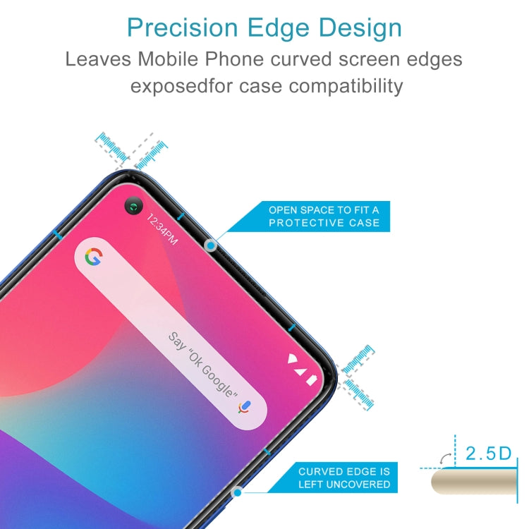 50 PCS 0.26mm 9H 2.5D Tempered Glass Film For BLU G91