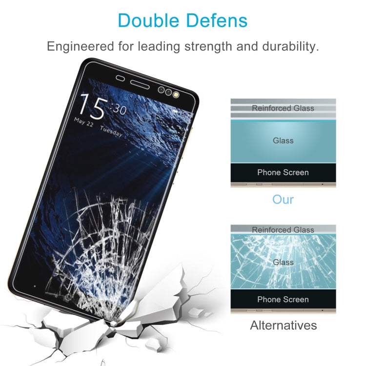 50 PCS 0.26mm 9H 2.5D Tempered Glass Film For BLUBOO D1