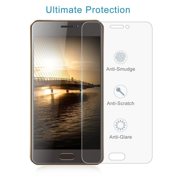 50 PCS 0.26mm 9H 2.5D Tempered Glass Film For BLUBOO D2