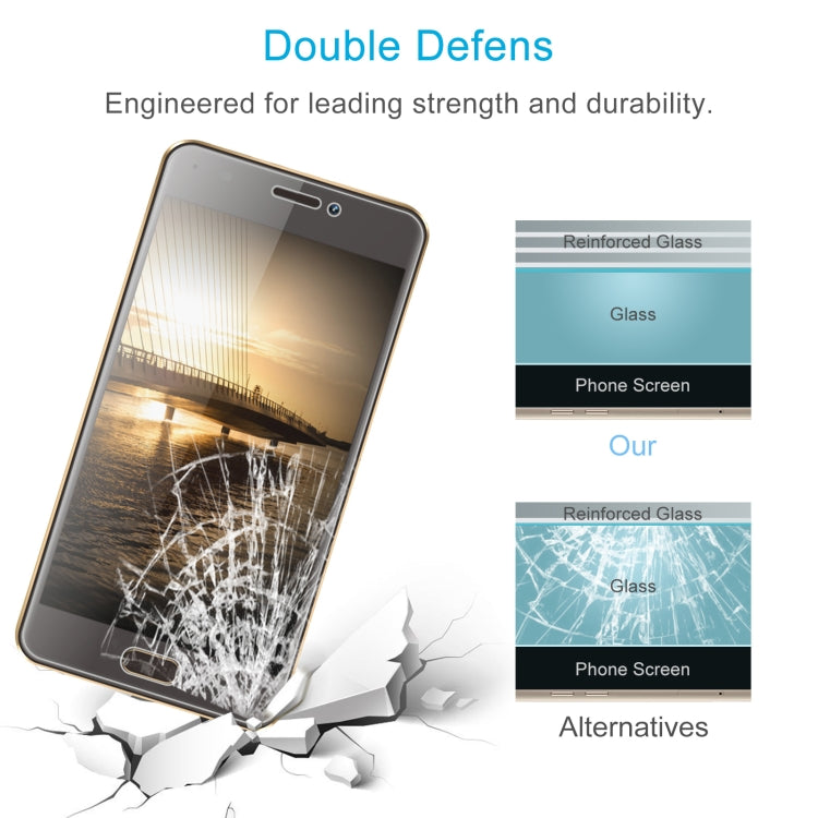 50 PCS 0.26mm 9H 2.5D Tempered Glass Film For BLUBOO D2