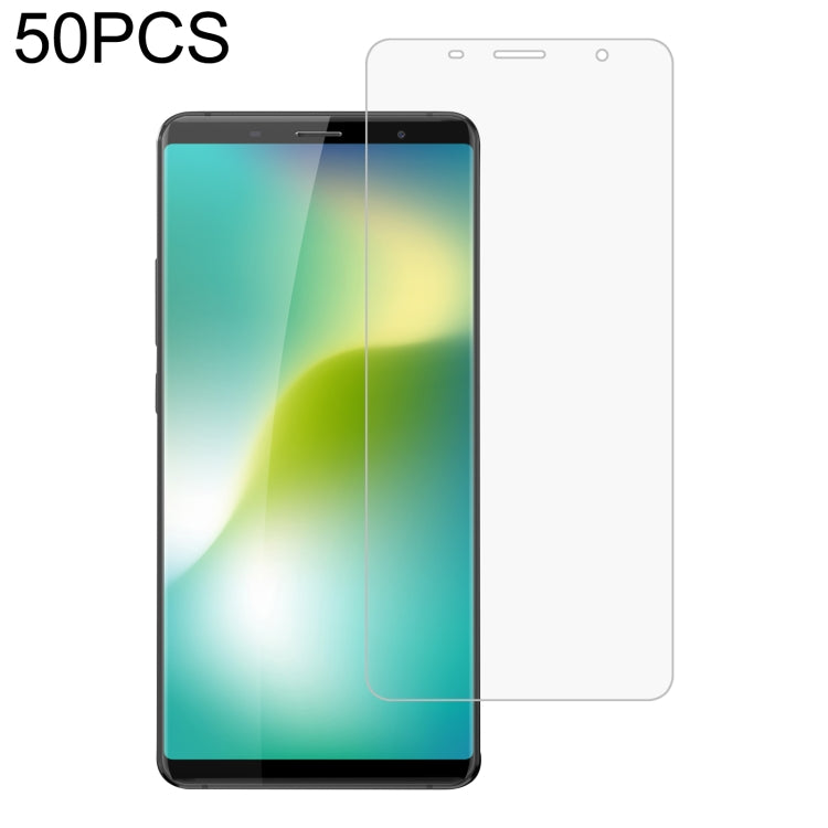 50 PCS 0.26mm 9H 2.5D Tempered Glass Film For BLUBOO S3