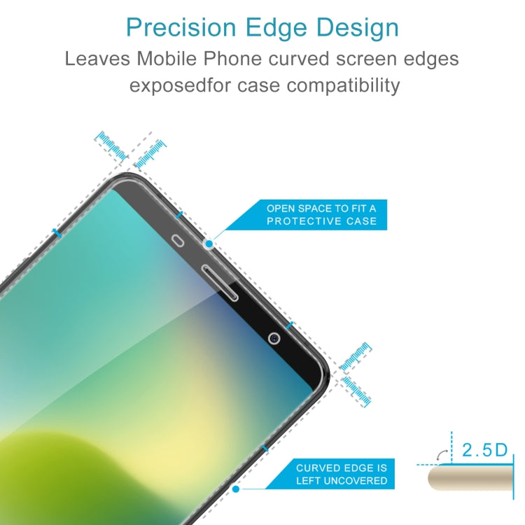 50 PCS 0.26mm 9H 2.5D Tempered Glass Film For BLUBOO S3