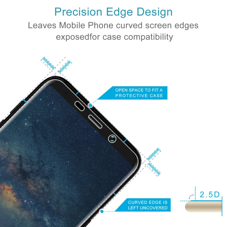 50 PCS 0.26mm 9H 2.5D Tempered Glass Film For BLUBOO S8