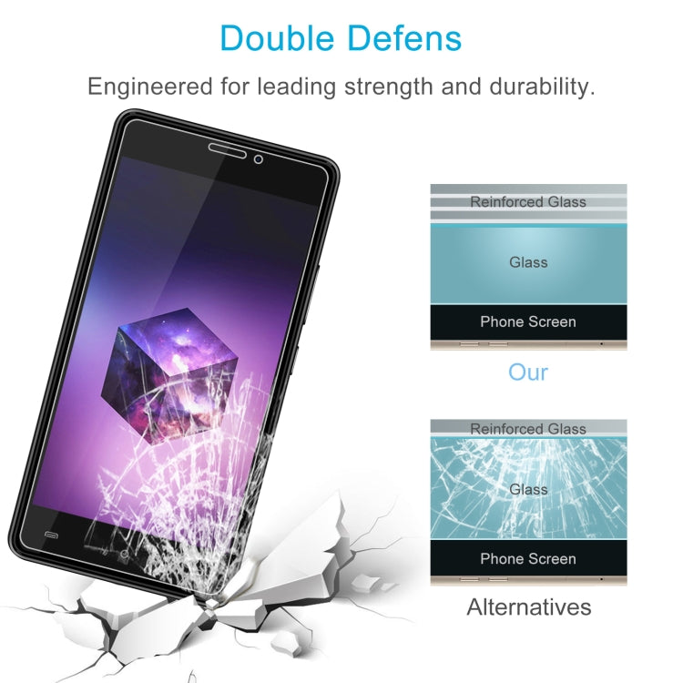 50 PCS 0.26mm 9H 2.5D Tempered Glass Film For Cubot H3
