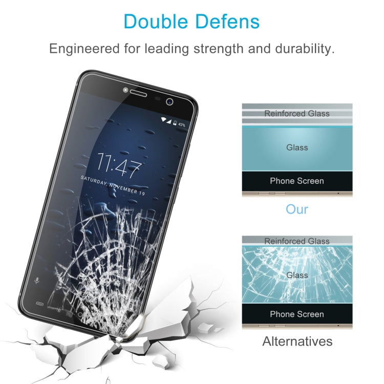 50 PCS 0.26mm 9H 2.5D Tempered Glass Film For Cubot Note Plus