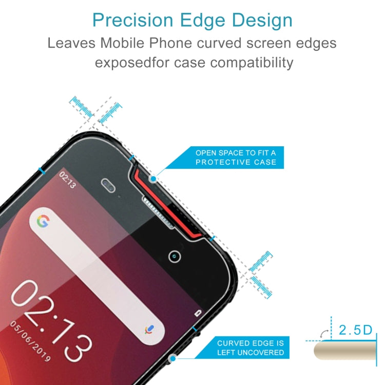50 PCS 0.26mm 9H 2.5D Tempered Glass Film For Cubot Quest