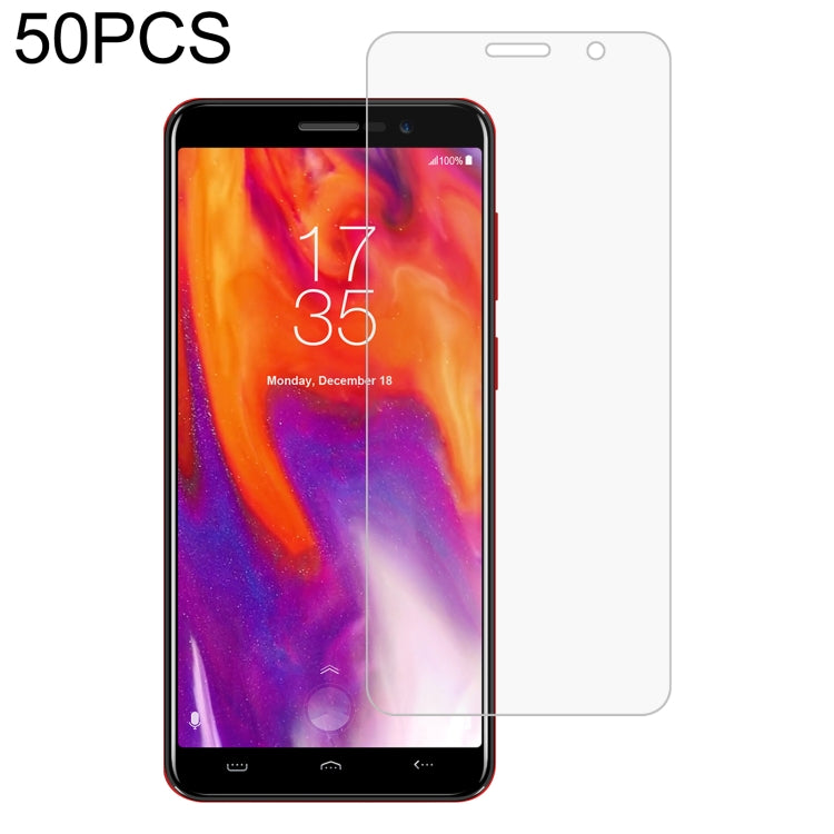 50 PCS 0.26mm 9H 2.5D Tempered Glass Film For HOMTOM S12